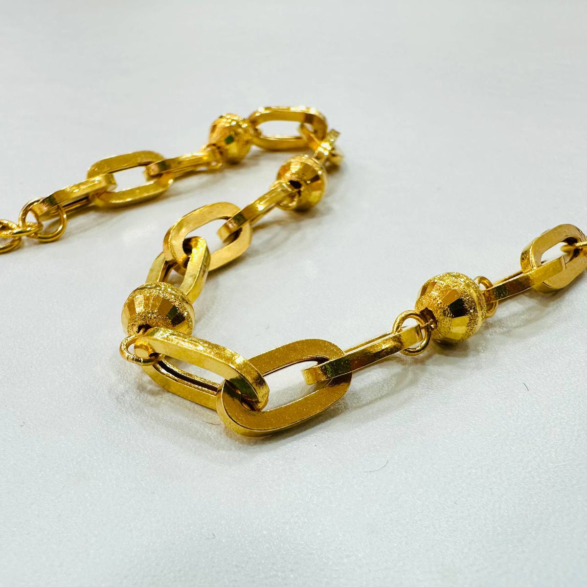 22K / 916 Gold Anchor beads Bracelet New Design