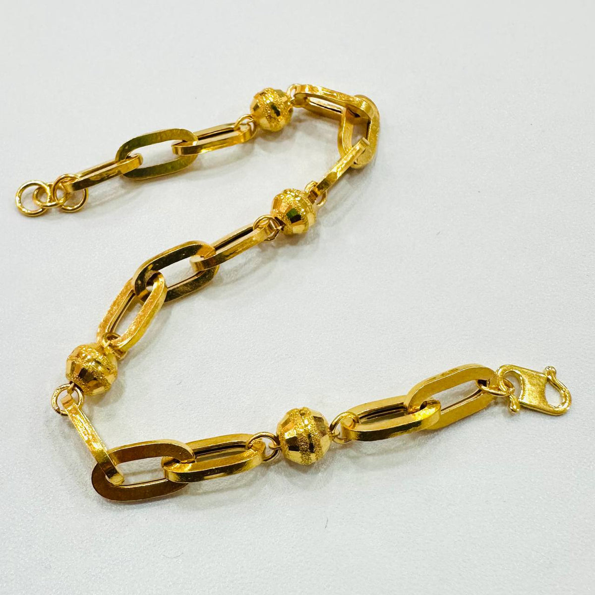 22K / 916 Gold Anchor beads Bracelet New Design
