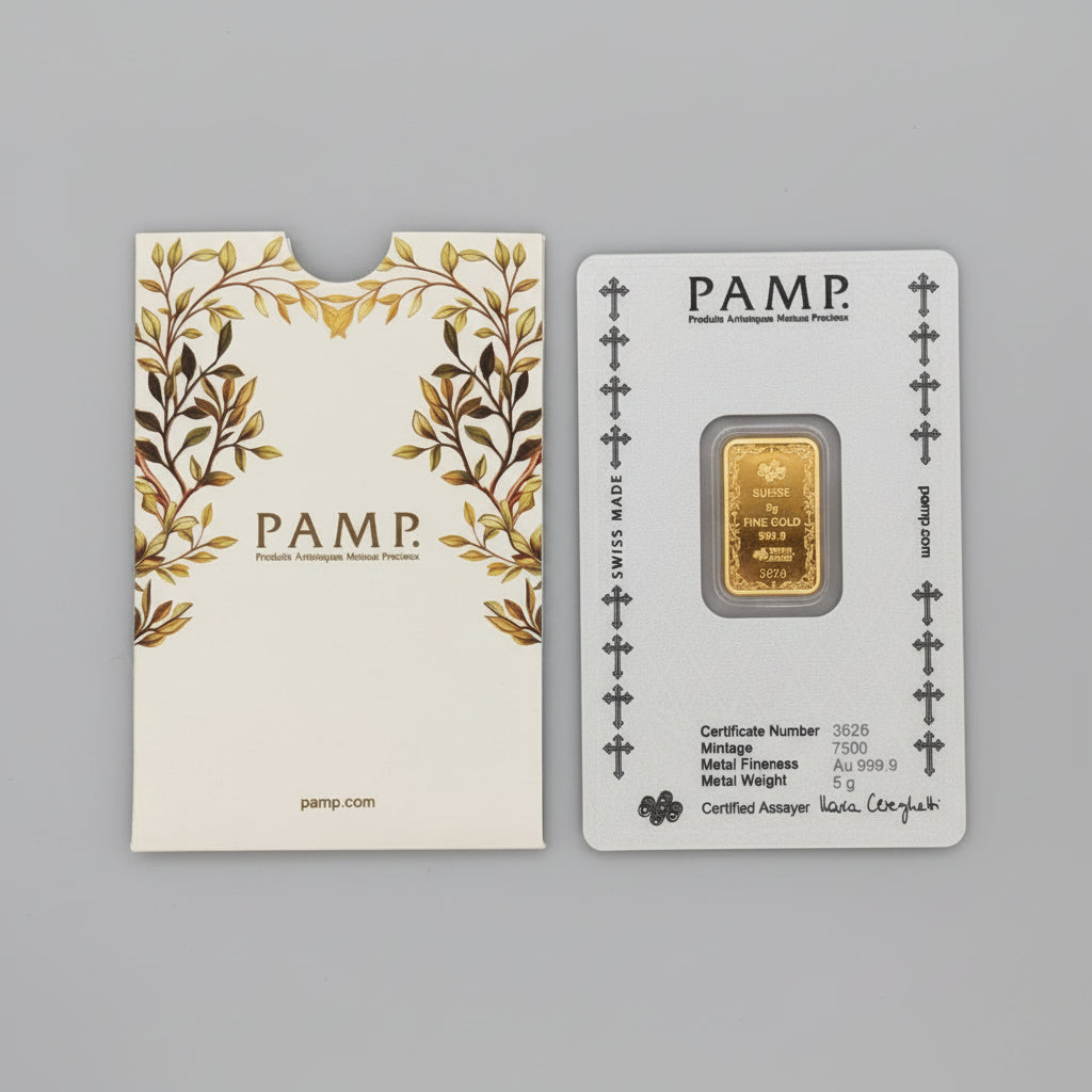 24k 5 Grams Buddha P.A.M.P Gold Bar
