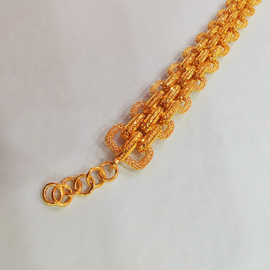 916 Gold Double Link Bracelet – Very Beautiful