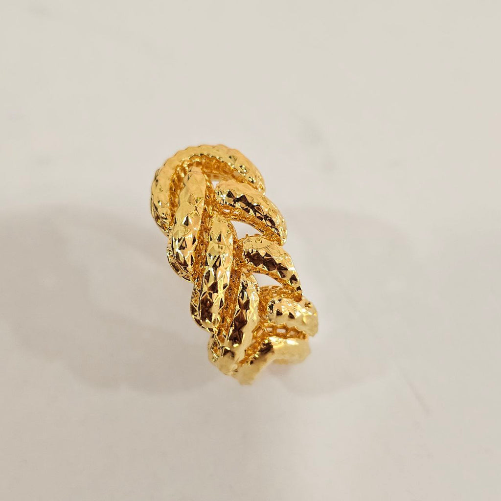 916 Gold Hollow Adira Ring V3