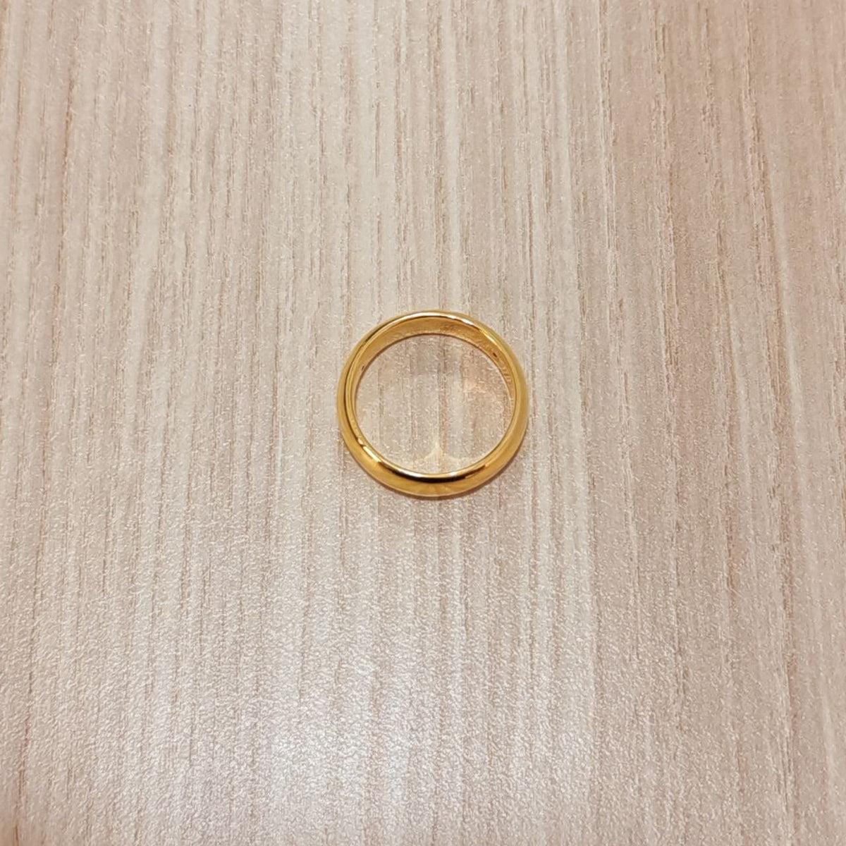 916 Gold Smooth Band Ring | Simple Everlasting 22K Band