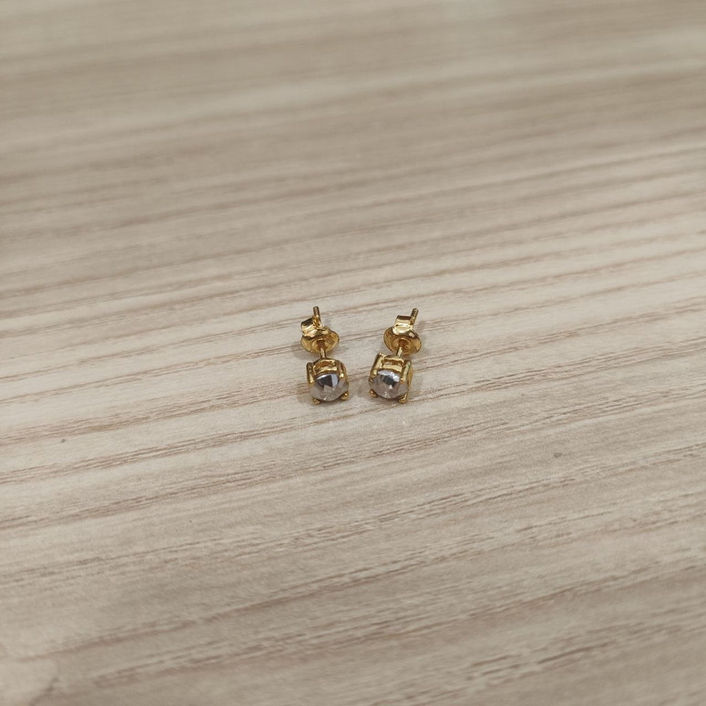 916 Gold Diamond-Cut Earrings | Elegant 22K Gold Design
