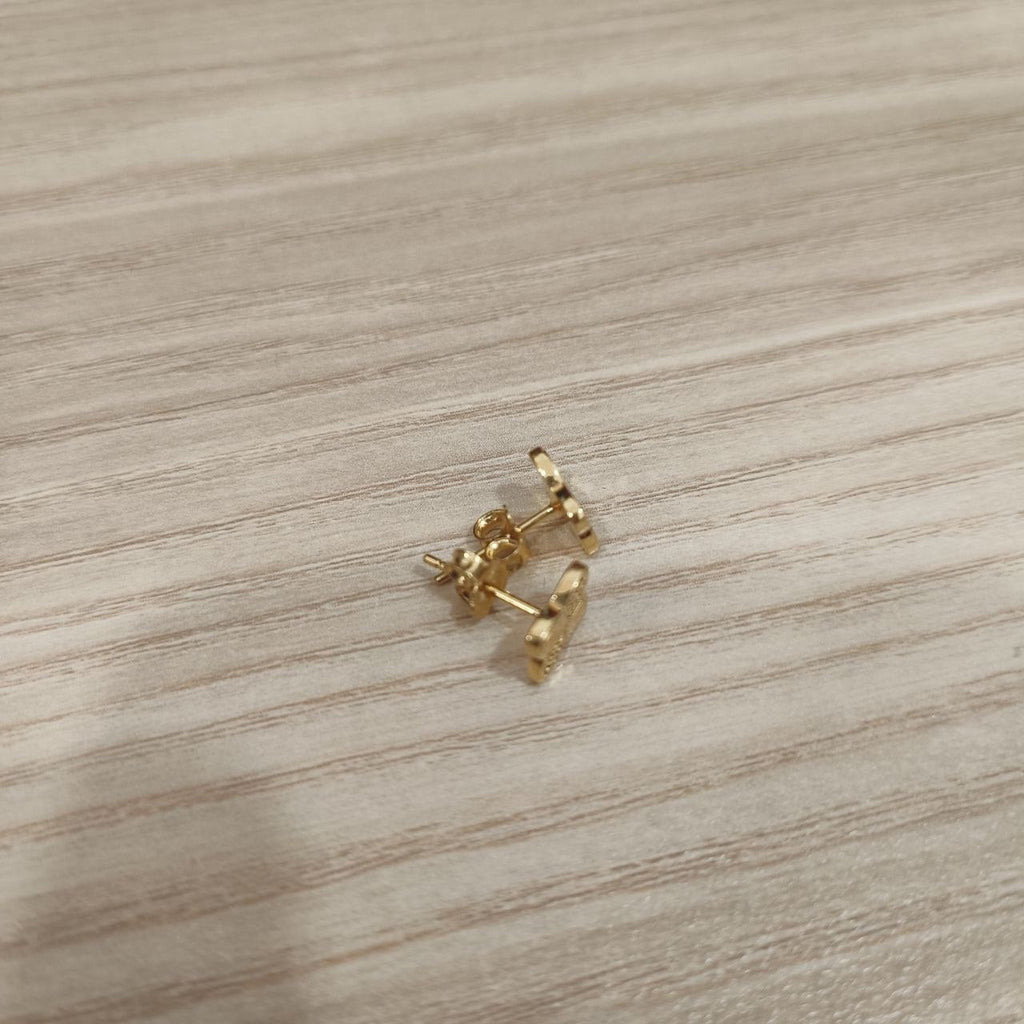 916 Gold Ancient Coin Earrings | Classic 22K Gold Design