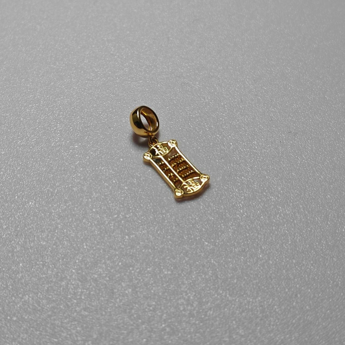 916 Gold Prosperity Abacus Pendant – Classic 22K Gold Design