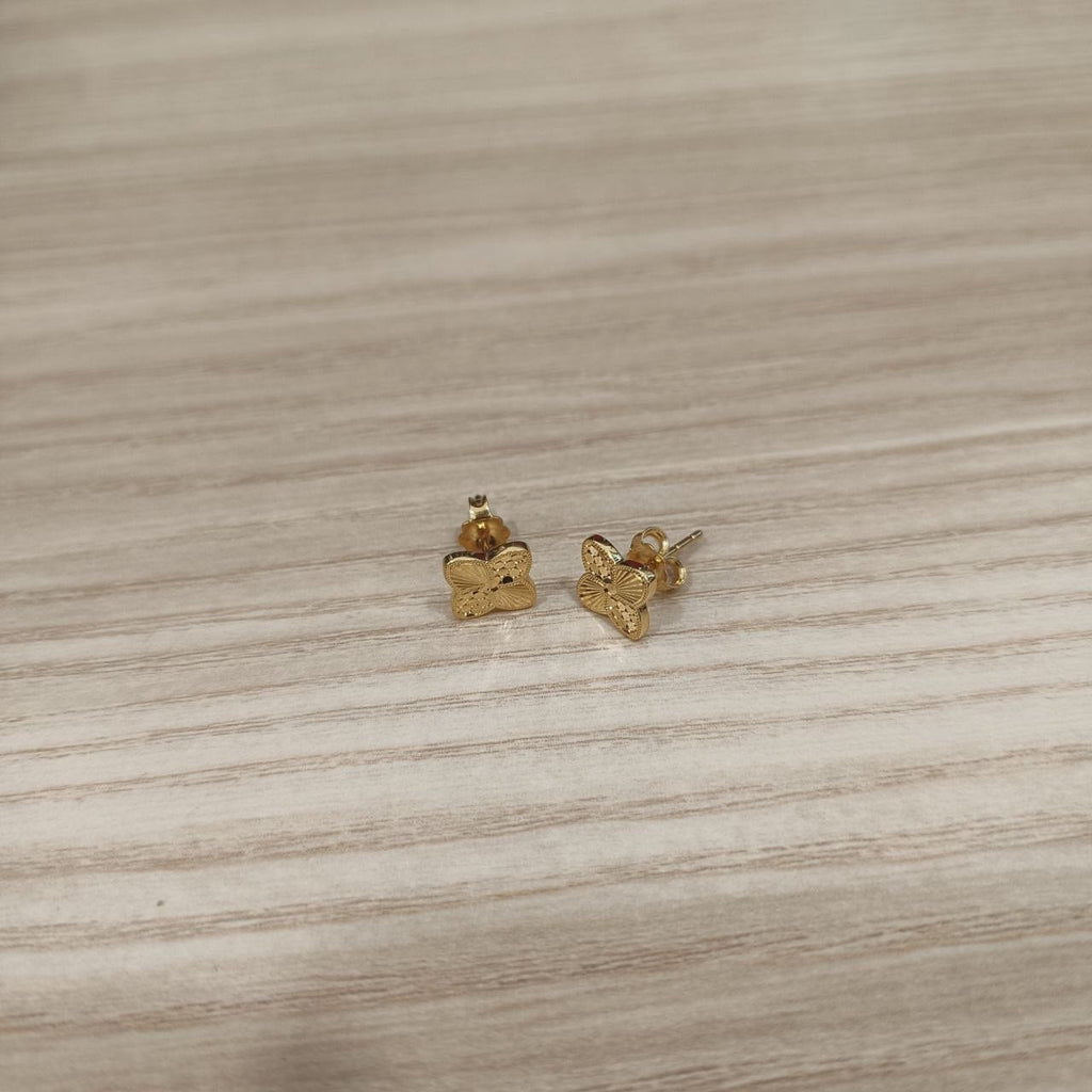 916 Gold Ancient Coin Earrings | Classic 22K Gold Design