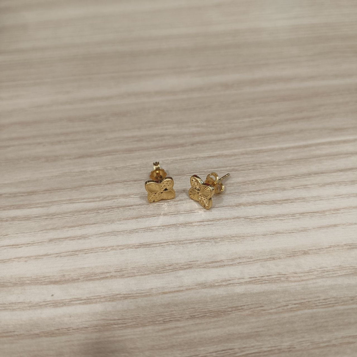 916 Gold Ancient Coin Earrings | Classic 22K Gold Design