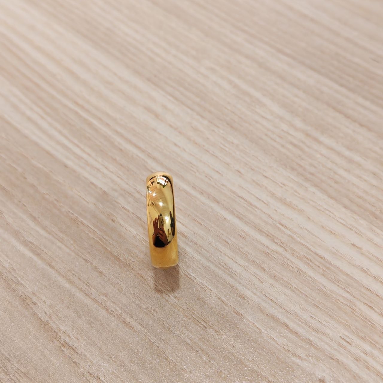916 Gold Smooth Band Ring | Simple Everlasting 22K Band