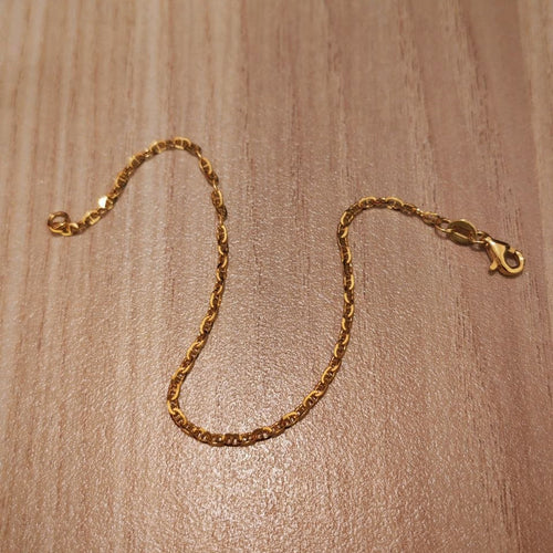 916 Gold Twisted Link bracelet | Elegant Everyday bracelet