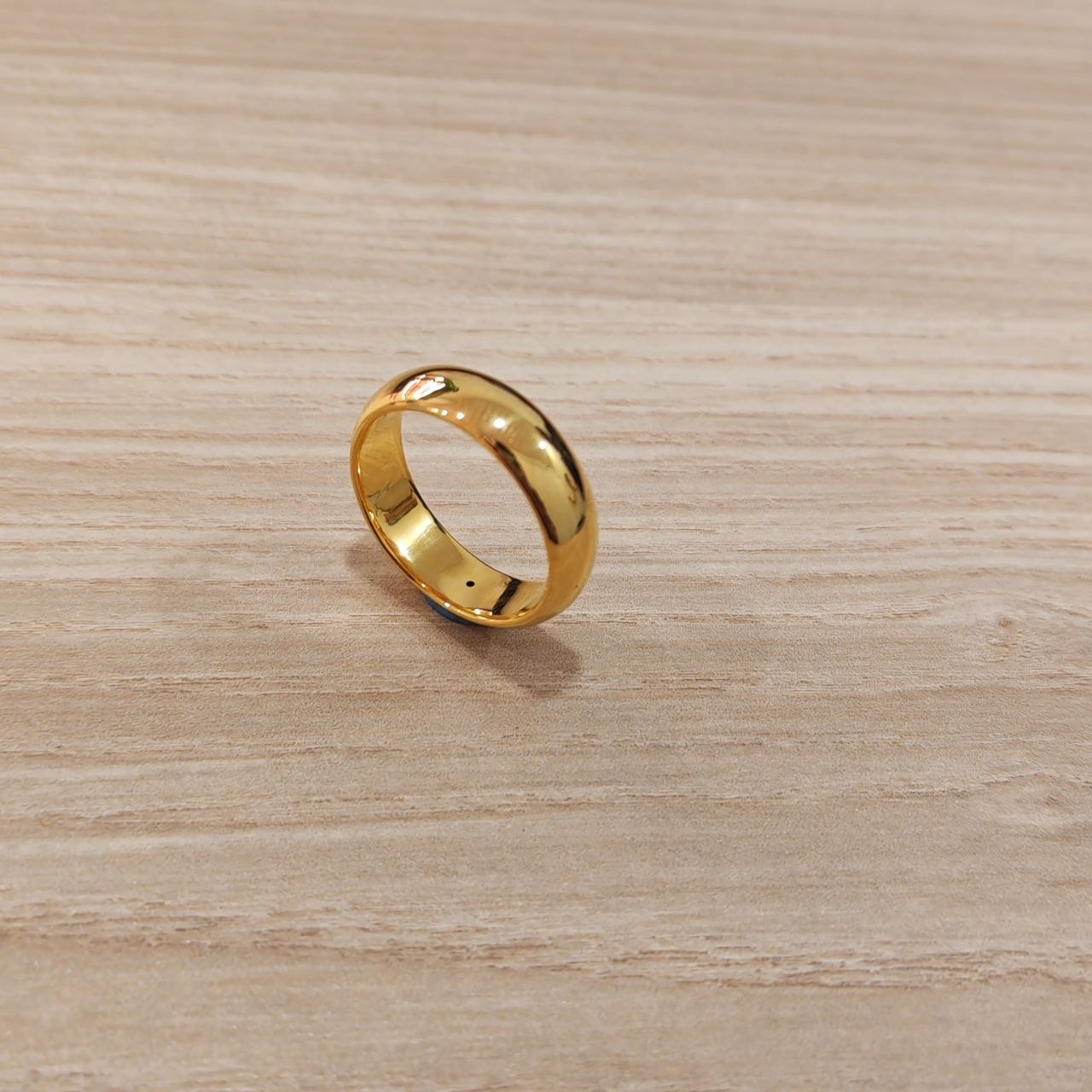 916 Gold Smooth Band Ring | Simple Everlasting 22K Band