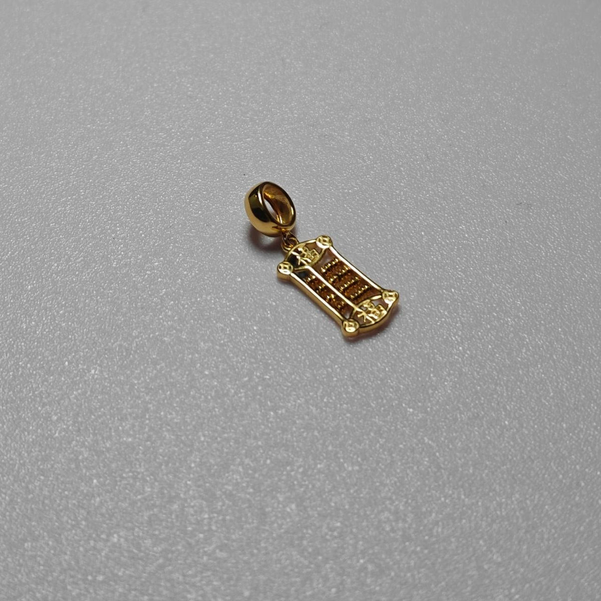 916 Gold Prosperity Abacus Pendant – Classic 22K Gold Design