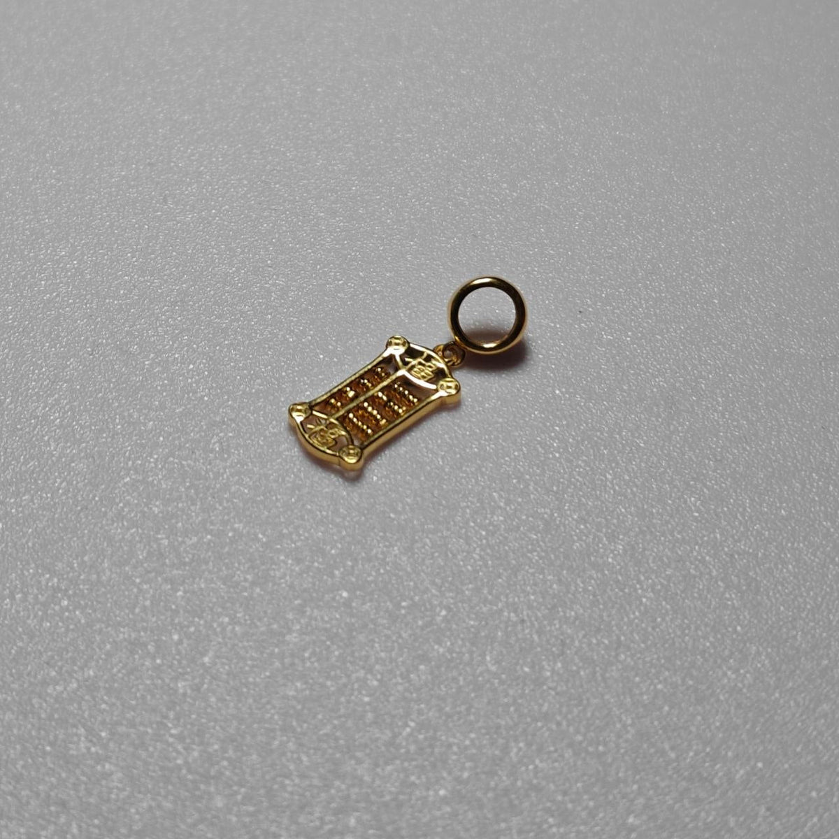 916 Gold Prosperity Abacus Pendant – Classic 22K Gold Design