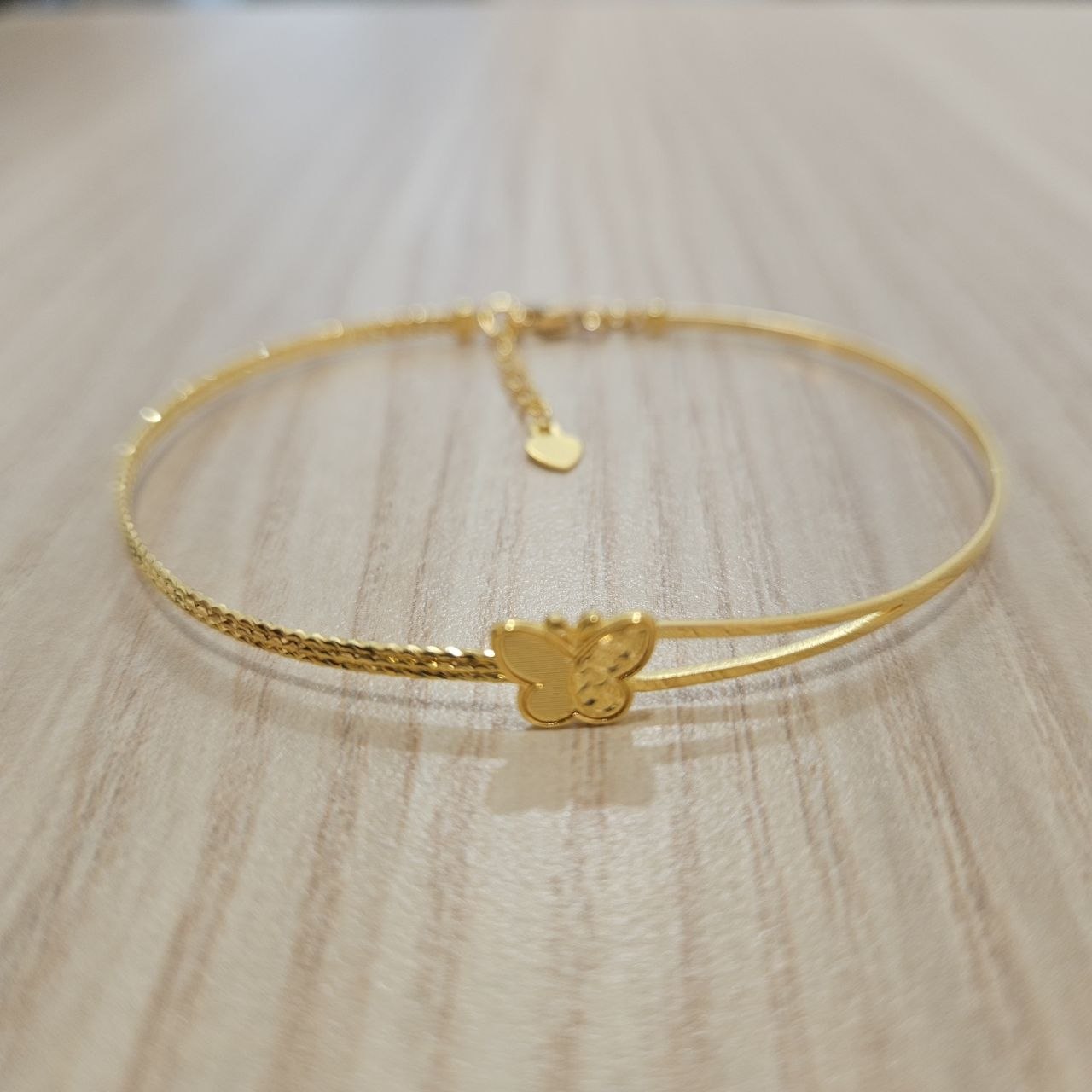 916 Gold Slim Bangle Light Weight
