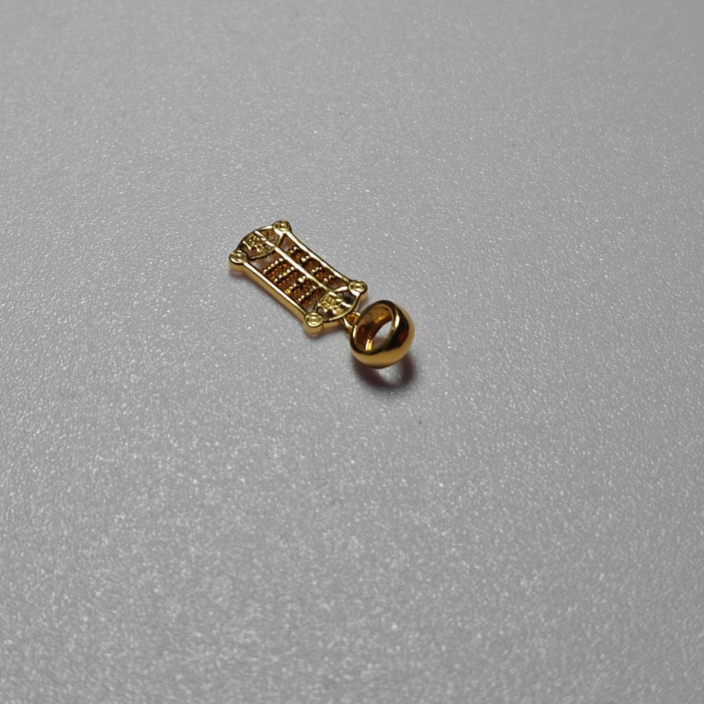 916 Gold Prosperity Abacus Pendant – Classic 22K Gold Design