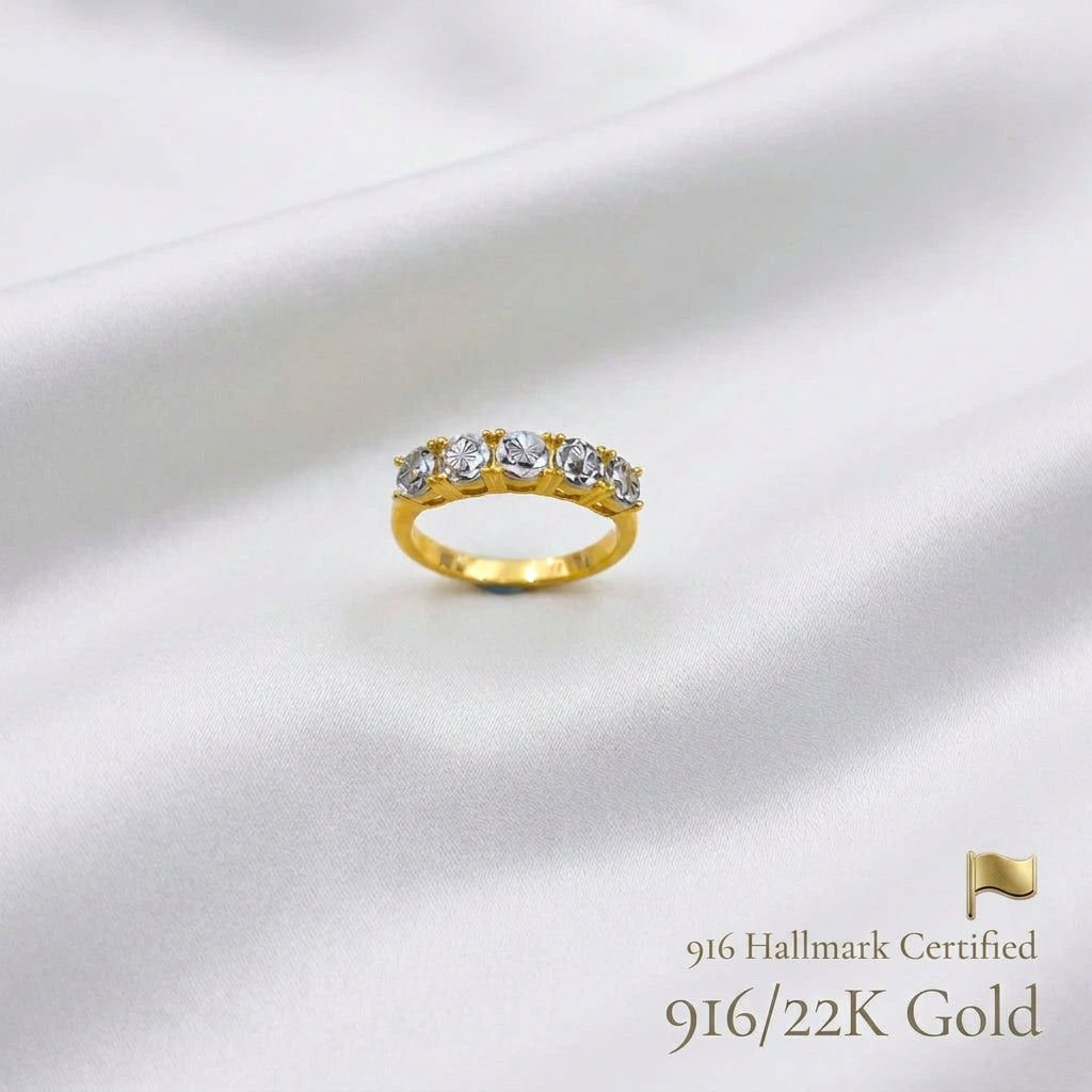 916 Gold Eternity Ring | Elegant 22K Gold Design