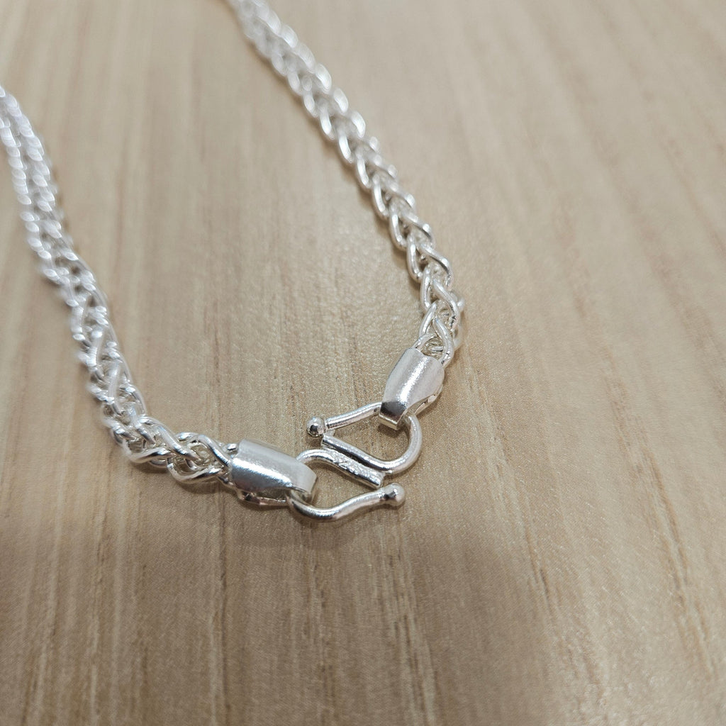 990 Silver Spike Chain Necklace | Classic Design